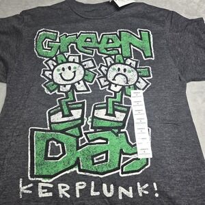Green Day Kerplunk Shirt Small Gray Band Tee Punk Rock Graphic T Shirt Mens